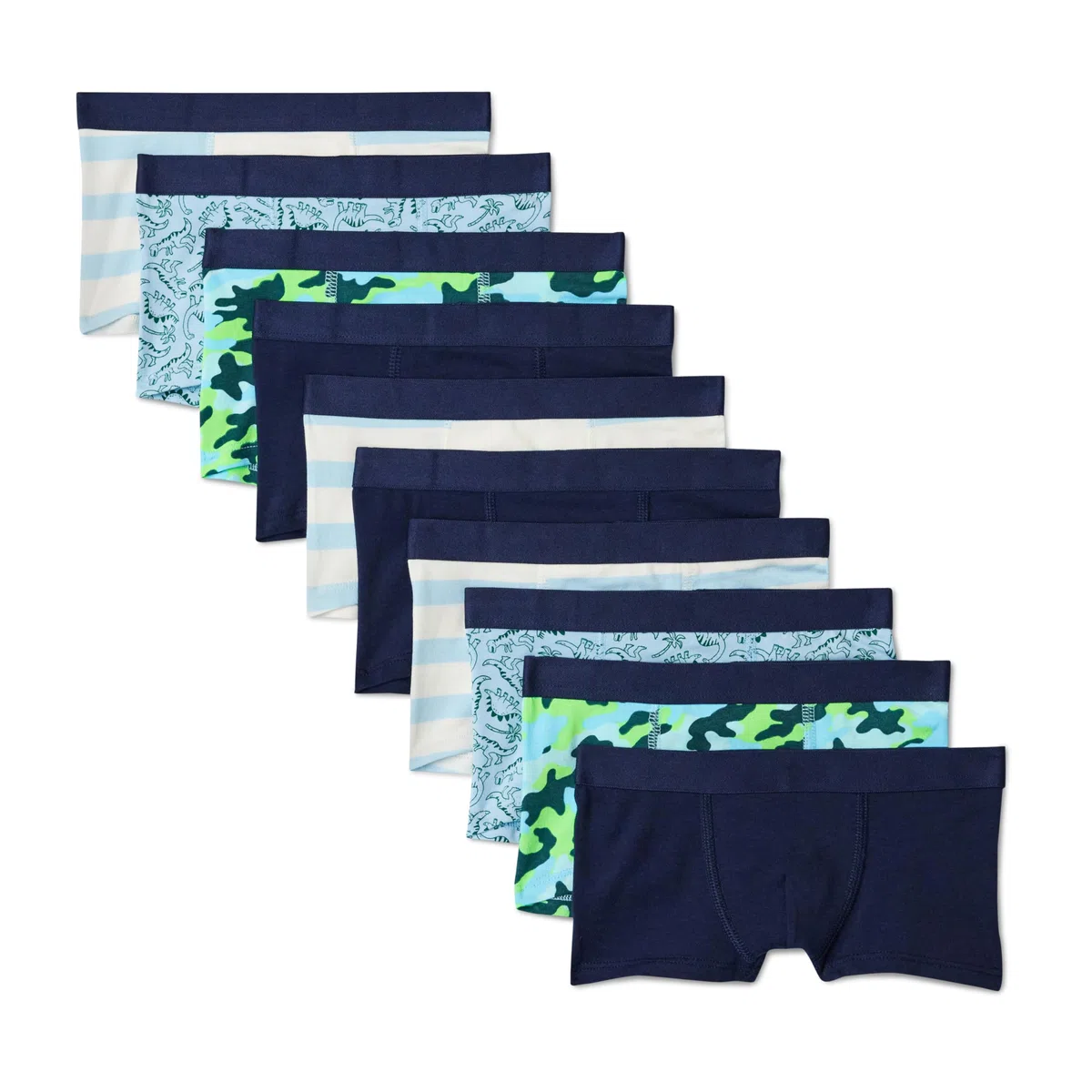 Amazon Essentials Boxer Intimi Aderenti in Jersey Di Cotone Bambini e ragazzi, Confezione da 10