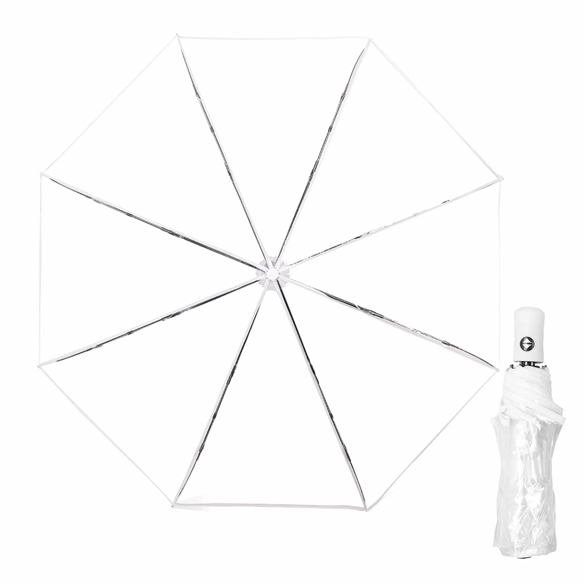 YUEMING Ombrello da Viaggio Antivento, Ombrello Portatile Uomo Donna da Borsa, Rinforzate Folding Umbrella, Ombrello Mini da Viaggio Compatto