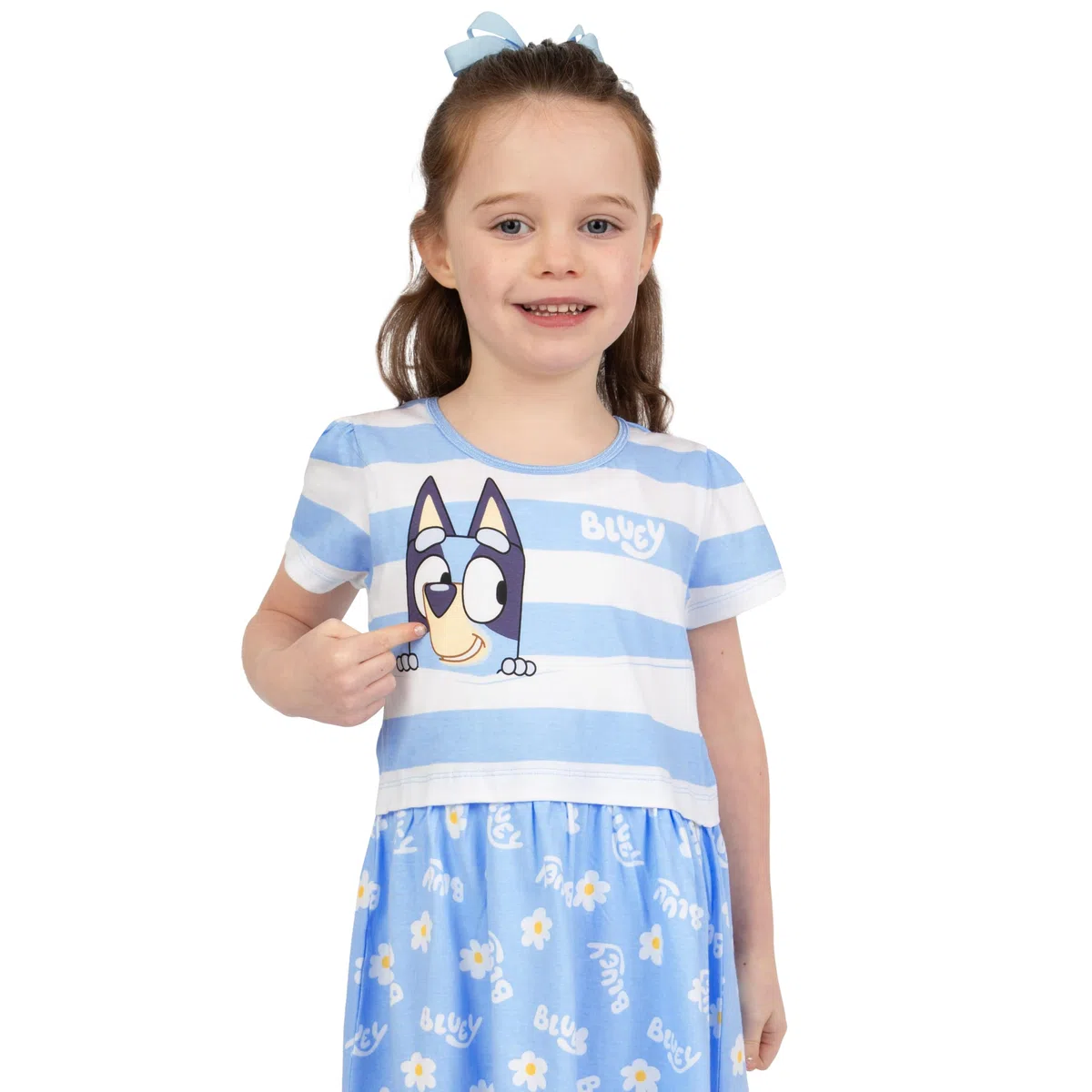 BlueY Vestiti Ragazze, Confezione da 2 Vestiti di Cotone, Vestito A Maniche Corte Ragazze L'Estate