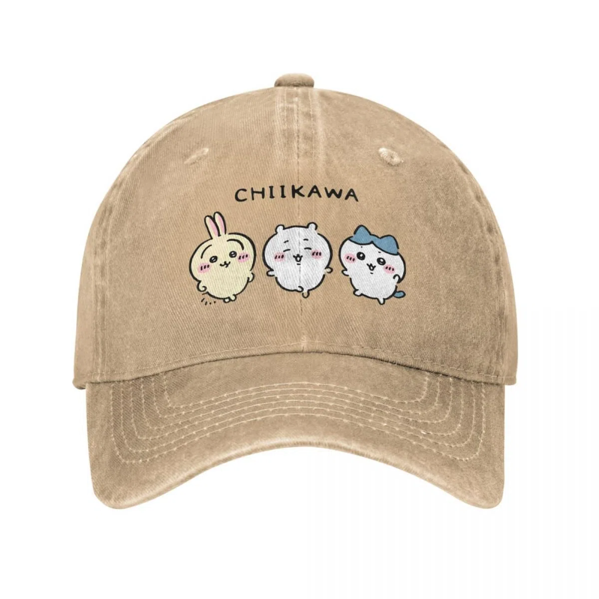 Cappello da Baseball Carino Chiikawa Kawaii Vintage Distressed Lavato Design Giapponese Cappello Estivo Unisex Outdoor Regali