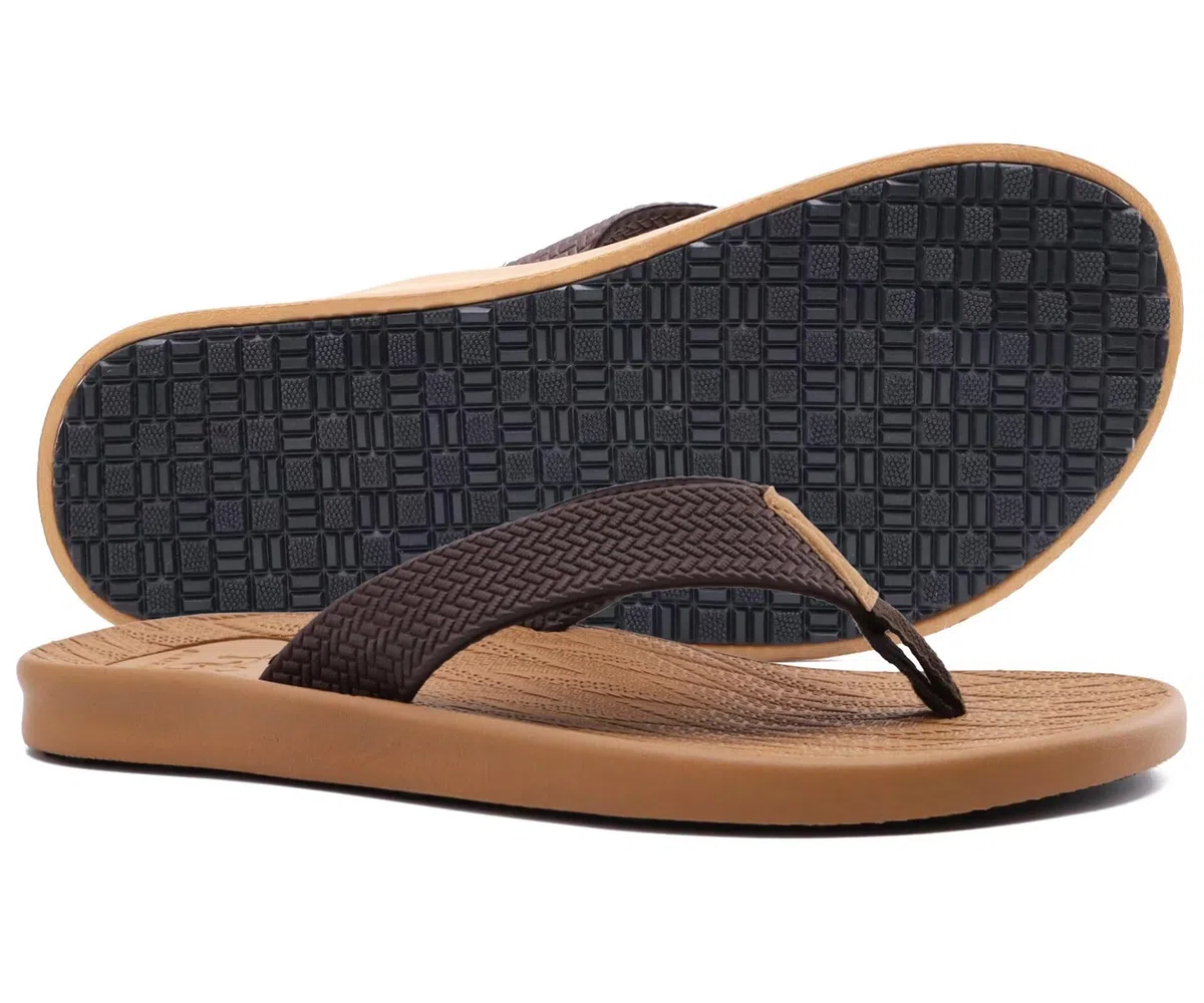 KuaiLu Infradito Uomo Estive Morbide Pelle Ciabatte Comode Arch Support Spiaggia Piscina Sandali Cuoio Mare Leggere Antiscivolo Gomma Suole