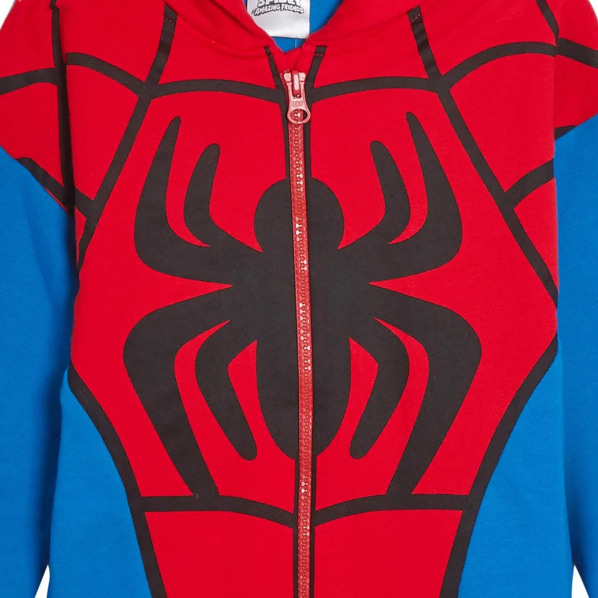 Bambini Spidey e i suoi incredibili amici felpa con cappuccio vestire giacche con zip Miles Morales Ghost Spider o Spidey