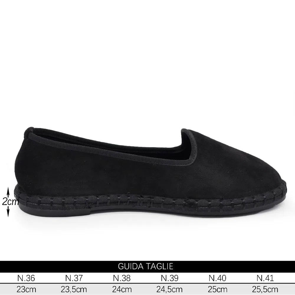 IF Fashion Ballerine Friulane Scarpe Veneziane da Donna in Cinigia/Camoscio Sintetico 24012