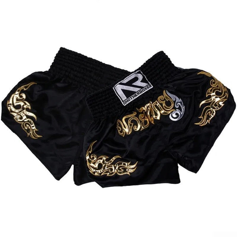 Pantaloncini da allenamento Kick Boxing, vestibilità comoda, per atleti uomini e donne, taglia XXL, colore: nero