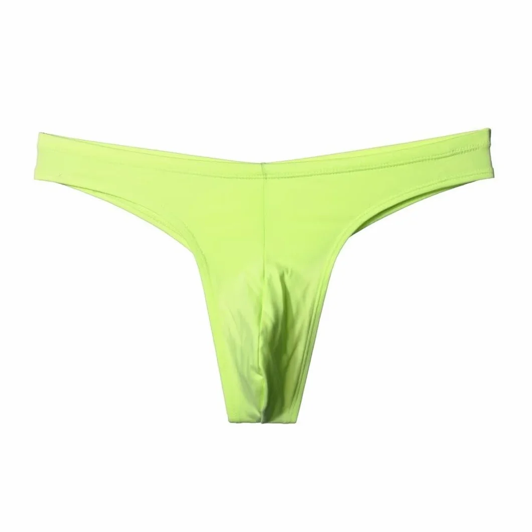 Faringoto Tanga sportiva da uomo, senza cuciture, biancheria intima in cotone a vita bassa