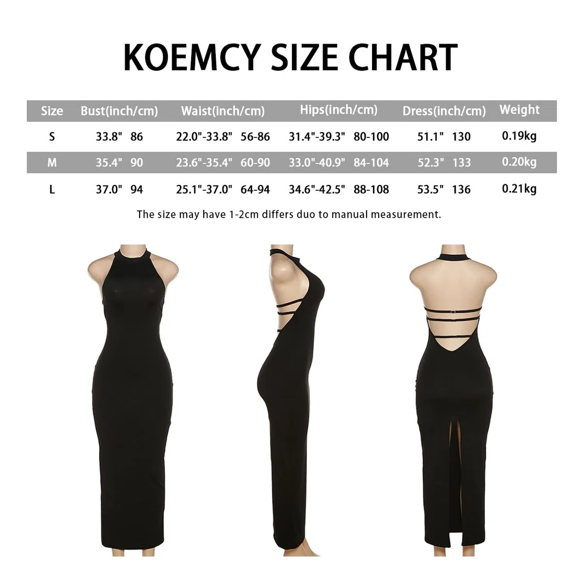 Vestito Donna Spaghetti Strap Senza Maniche Vestito Collo Cavezza Vestiti da Cerimonia Abito da Sera Partito Bodycon Senza Schienale Festa Banchetto