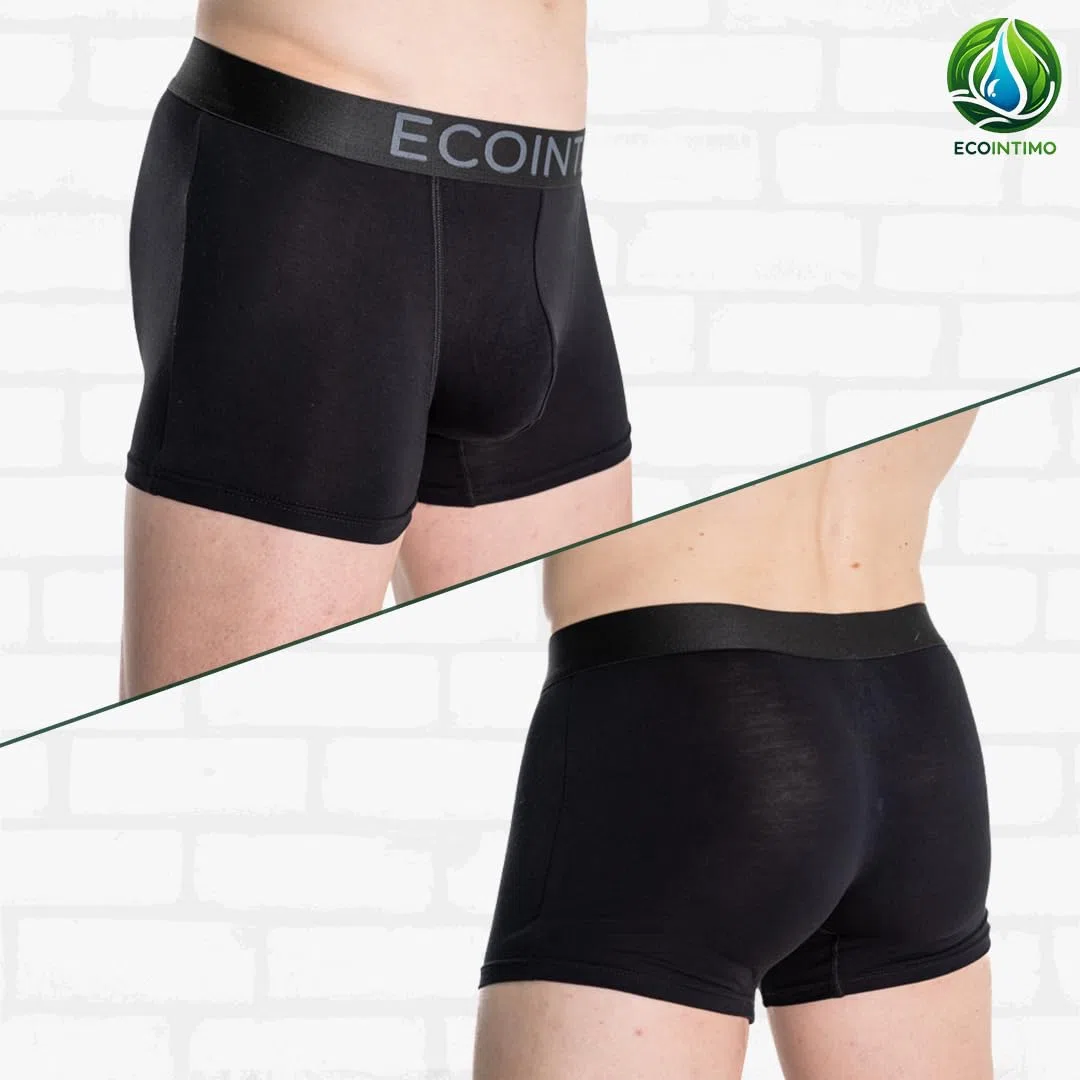 Boxer Uomo [Pack da 3] | 93% Fibra di bambù, 7% Elastan, Traspiranti, Morbidi e sagomati, Ideali Come Intimo Quotidiano e Sportivo
