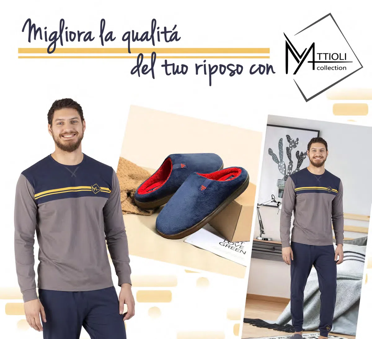 MATTIOLI Pigiama Uomo e Donna in Cotone Leggero, 100% Cotone
