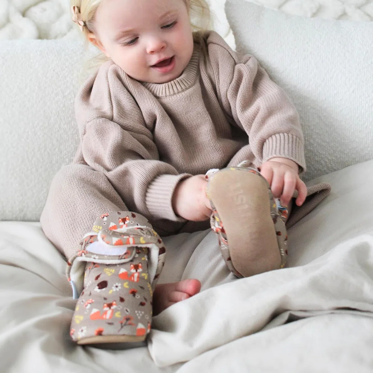 Dotty Fish Pantofole Per Bambini In Cotone PantofoleUnisex - Bimbi 0-24