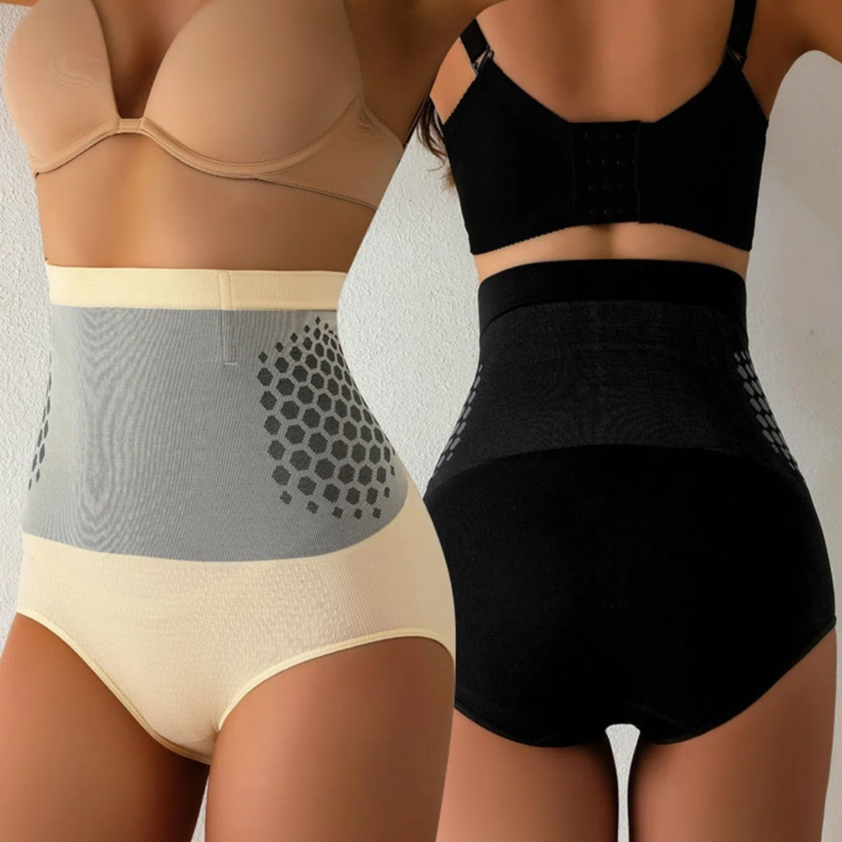 Generico 4-in-1 Bruciare i Grassi Pantaloni Corti, termogenico scolpimento Pantaloni Corti, rinforzamento e modellazione Biancheria Intima per Le Donne