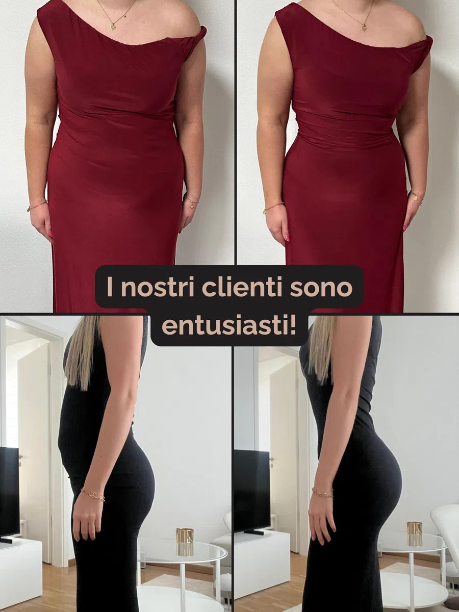 TONEST Shapewear - Intimo Snellente - Pantaloncini Modellanti - Vita Media - Pancia Piatta Mutande - Guaina Contenitiva - Senza Cuciture - 1300-MS-FC