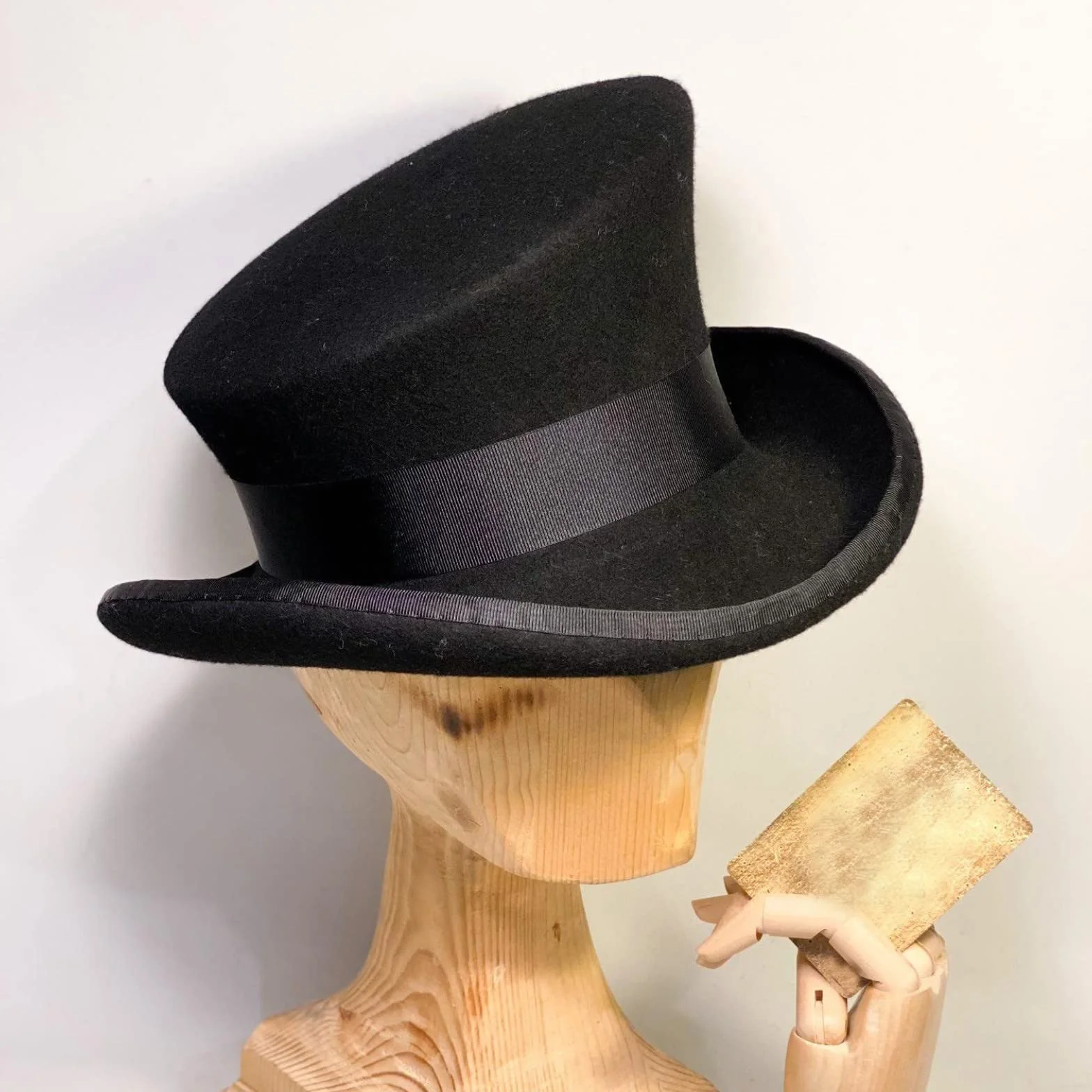 Cappello a cilindro asimmetrico cappello di lana donna uomo unisex cappello a vapore punk cappello a cilindro cappello a cilindro cappello decorativo alla moda cappello peloso