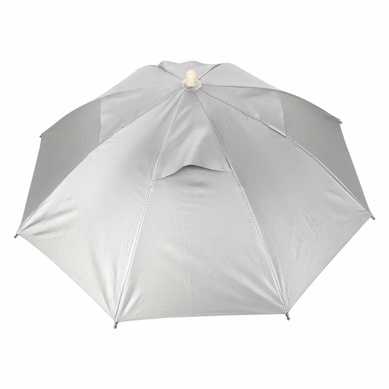 Cocoarm Cappello per ombrello a mani libere con protezione UV impermeabile, berretto per ombrello, cappello da pesca, protezione solare, facile apertura e chiusura per pesca, concerti
