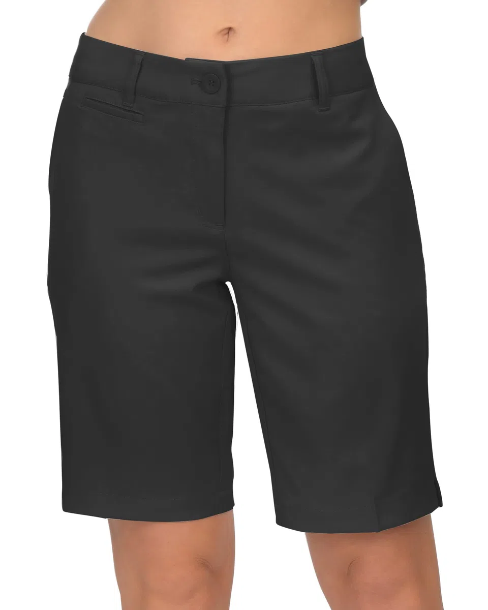 Lesmart Pantaloncini da golf da donna, leggeri, elasticizzati, al ginocchio, lunghezza al ginocchio, da donna, bermuda