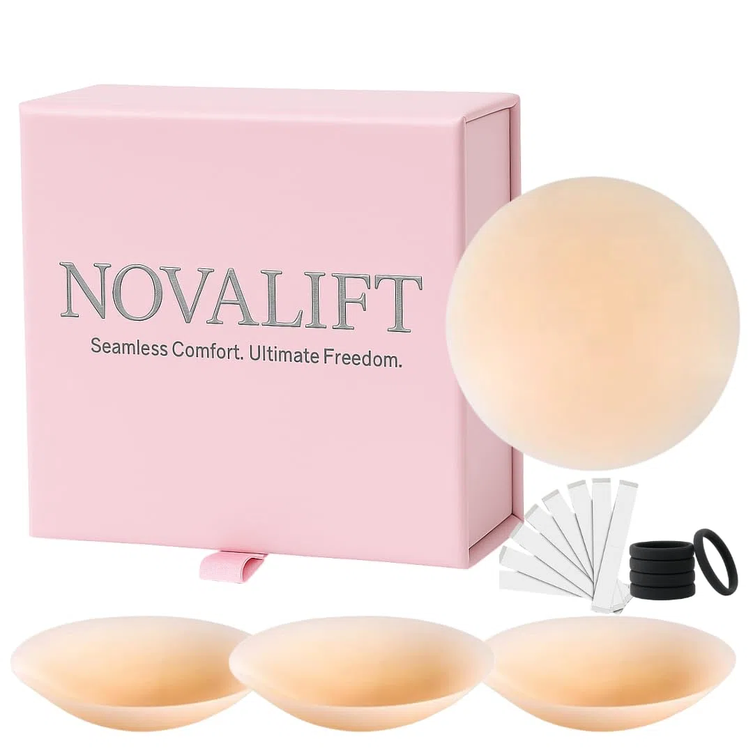 3 paia di copricapezzoli in morbido silicone da 8 e 10 cm, sottili e senza cuciture, adesivi per donne, riutilizzabili, invisibili, in silicone, per abbigliamento, fasce per capelli, feste senza