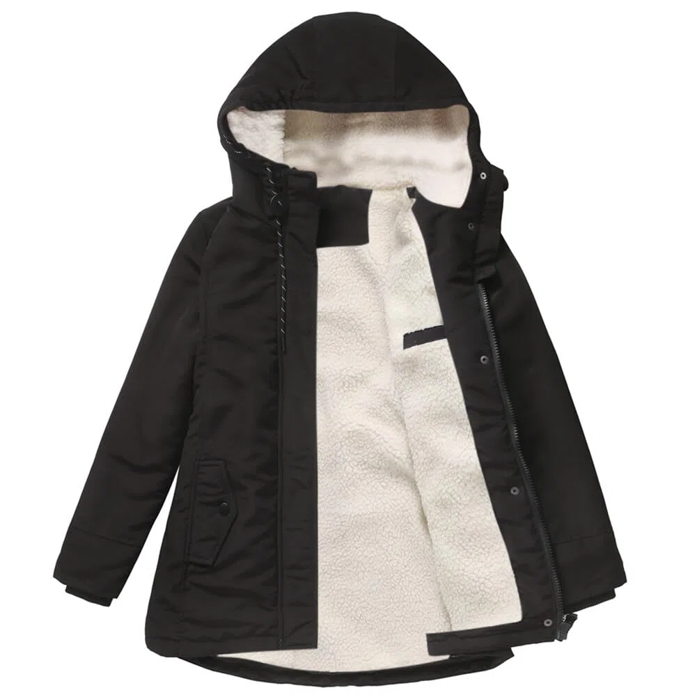 Yynuda - Parka con cappuccio, invernale, caldo, con cappuccio