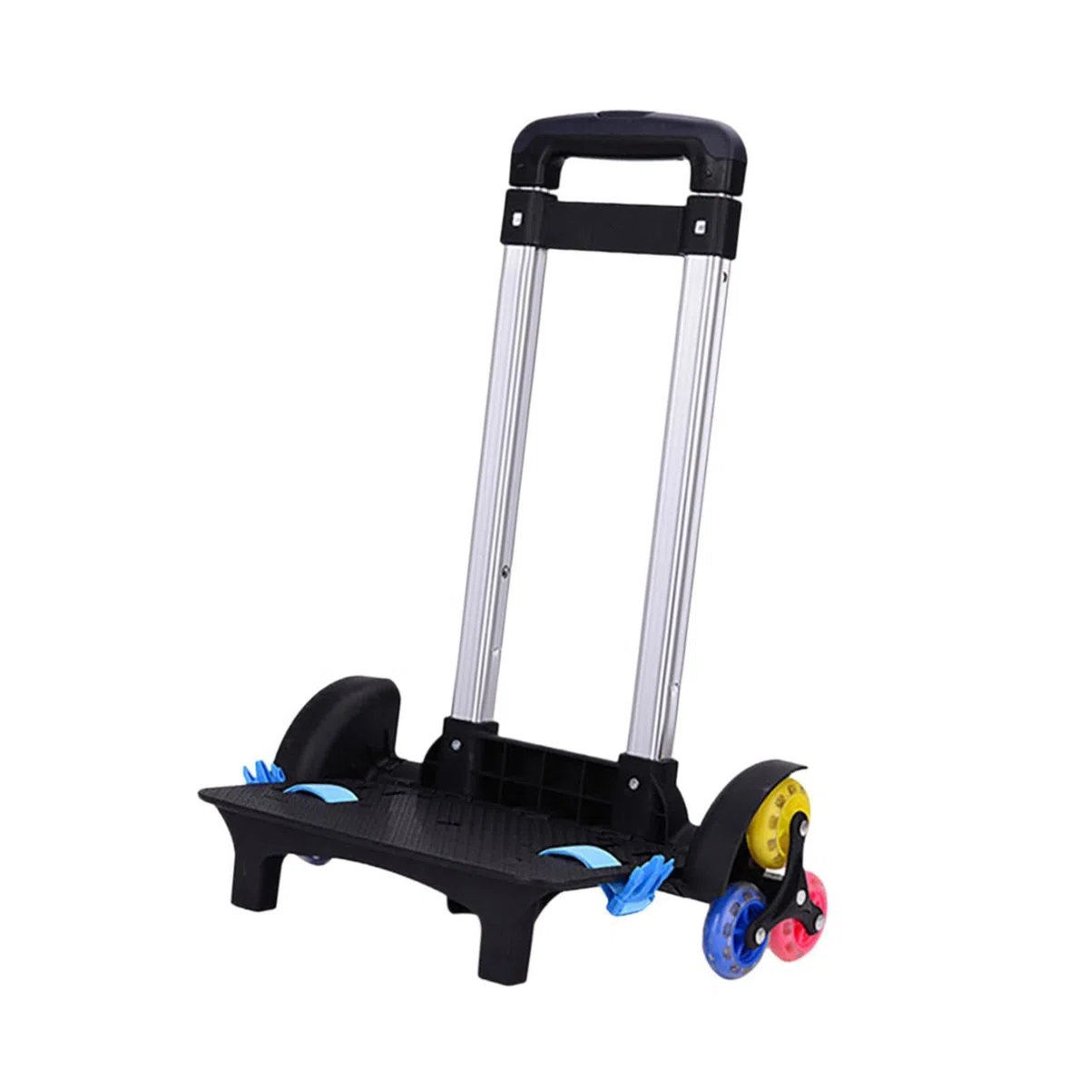 Zaino trolley, borsa da scuola, trolley con supporto versatile, carrello pieghevole a mano, carrello portabagagli con ruote per bambini, ragazzi,