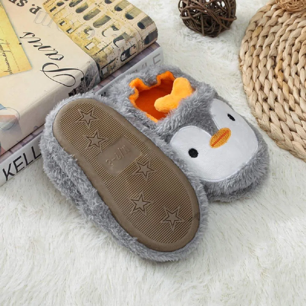 MASOCIO Pantofole per Bambini Animali Peluche Scarpe Ciabatte Chiuse da Casa Antiscivolo