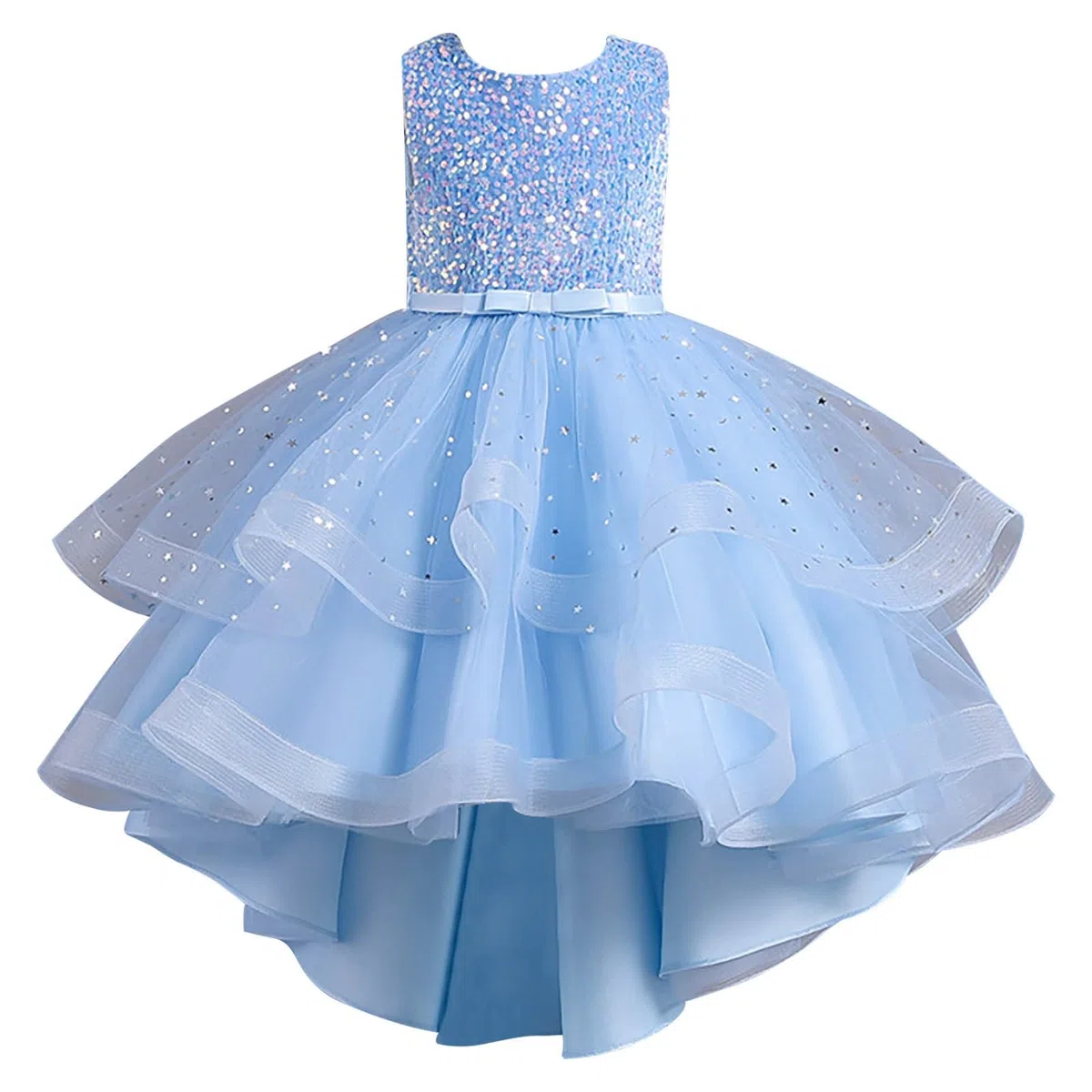 Vestito battesimo bimba-Abito da principessa per bambine con paillettes, tulle, arcobaleno, abito formale per feste di compleanno, matrimoni, damigelle d'onore, sera bambini piccoli