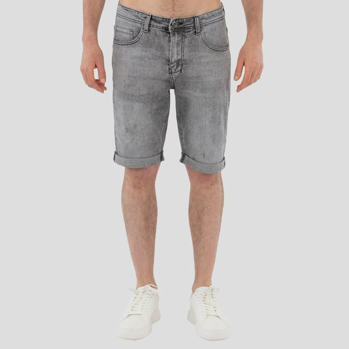 TONY BACKER - Jeans Corti Uomo, Pantaloncini Uomo Estivi, Stile Casual, Urban, Classic, Shorts Denim, Bermuda Uomo Blu, Bianco, Grigio Art. YX1707