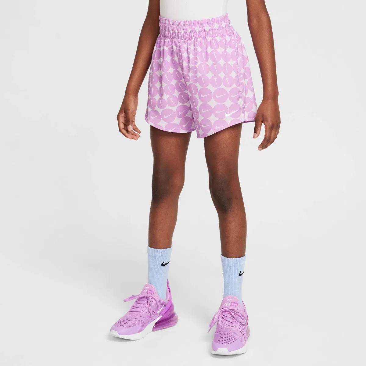 Nike - One Webshorts mit Hohem Bund für Ältere Kinder (Mädchen), Pantaloncini a Vita Alta per Bambini più Grandi (Ragazze) Bambine e Ragazze