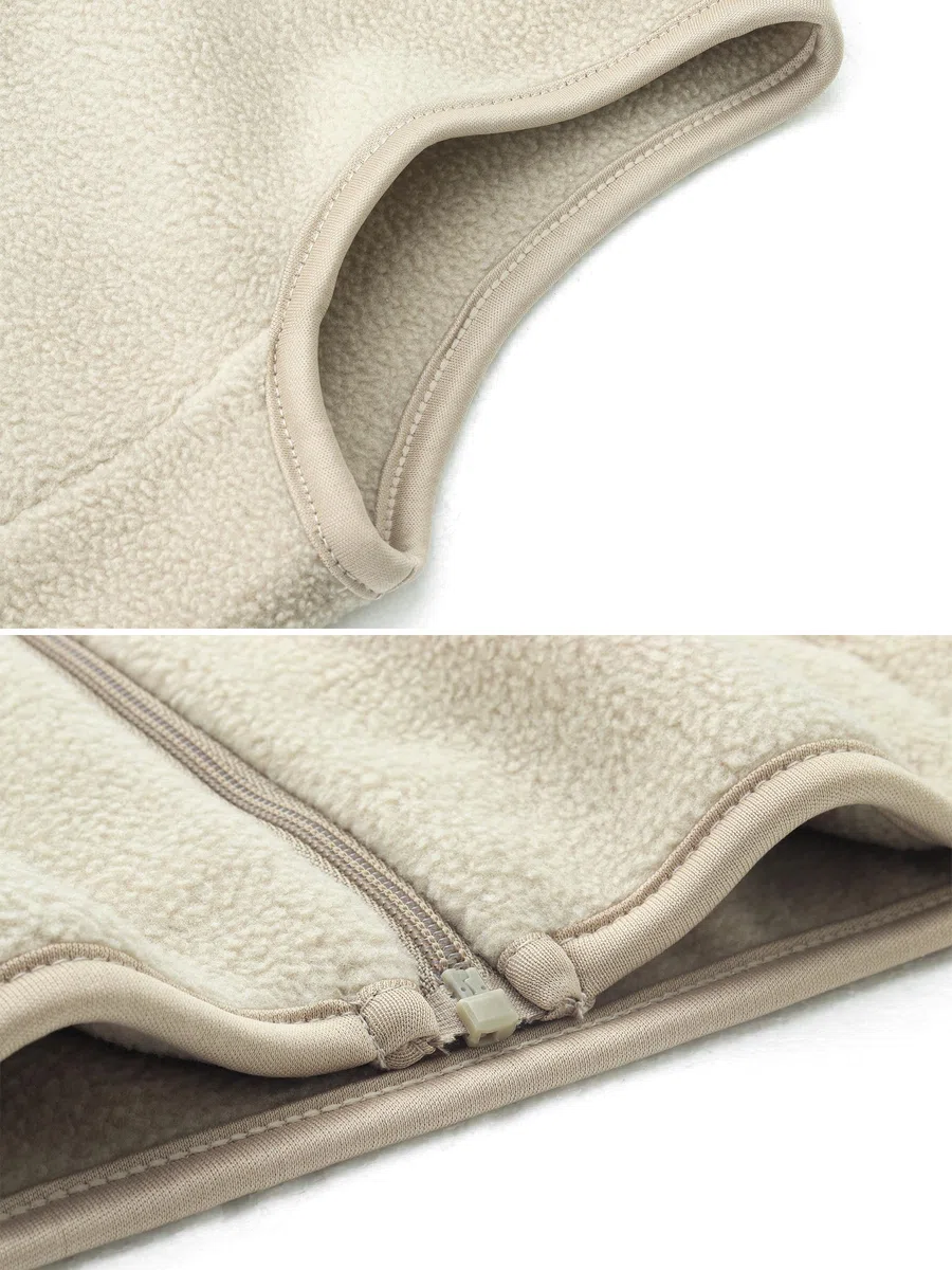 Bambino Bambini Pile Polare Gilet Adulti Giacca Senza Maniche Colletto in Piedi Antivento Cerniera Caldo Cappotto Solido Genitore-Bambino Leggero Capispalla Tops