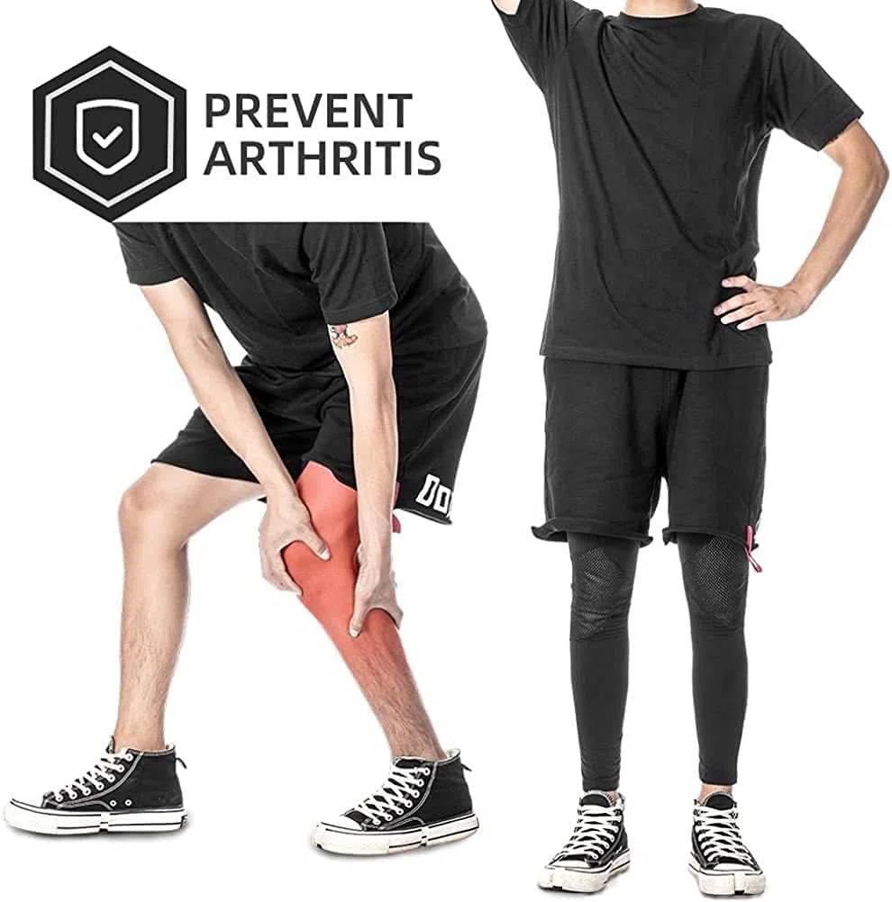 ROCKBROS Manicotti Set, Manicotti per Braccia Gambe Invernali, Protezione Termici Maniche, Scaldamuscoli Termici Antivento per Corsa Ciclismo Sport, Elastici Trapiranti Riflettenti, Uomo Donna Unisex