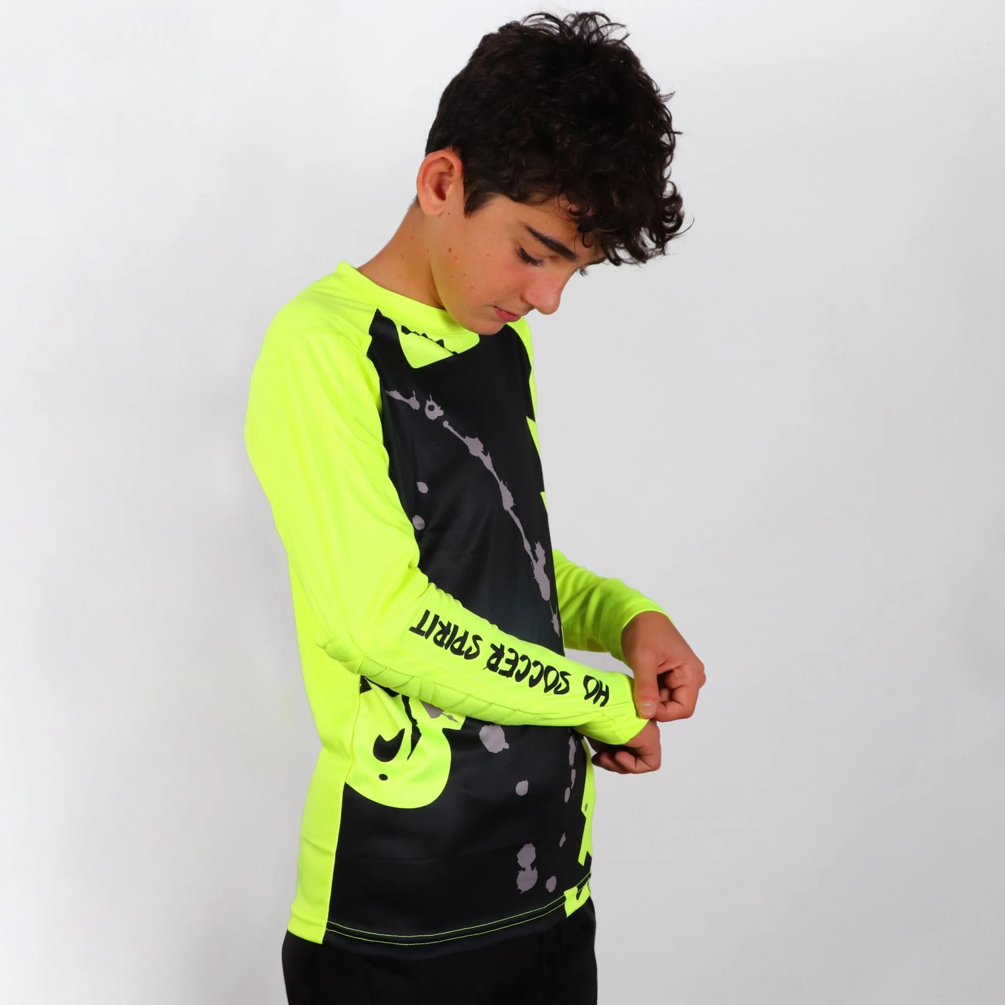 Ho Soccer Graffiti Daring Lime T-Shirt Unisex - Bambini e Ragazzi (Pacco da 1)