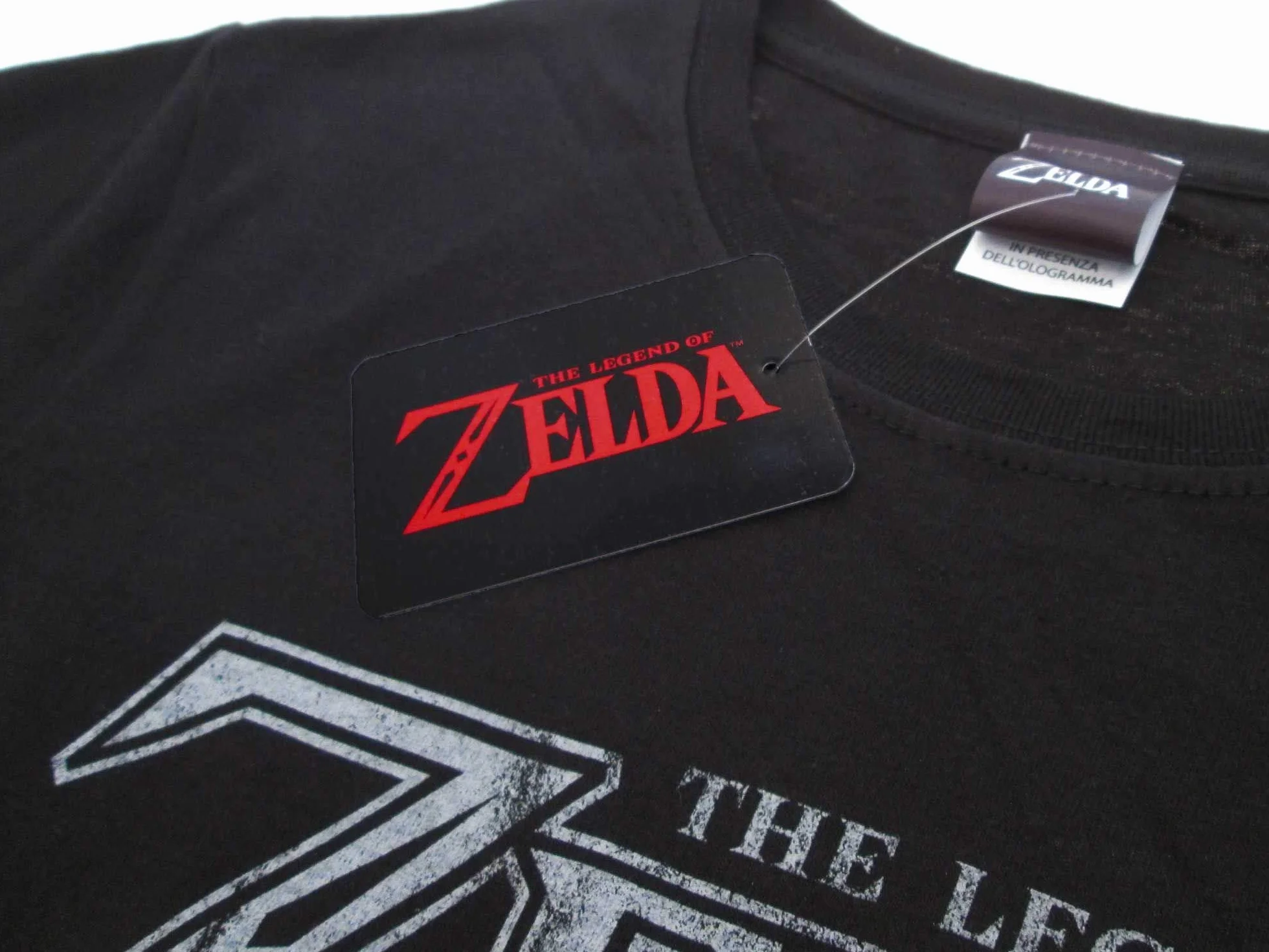 Zelda-Legend of Zelda Tshirt Originale Nera 100% Prodotto Ufficiale Nintendo - Shield Maglia Maglietta