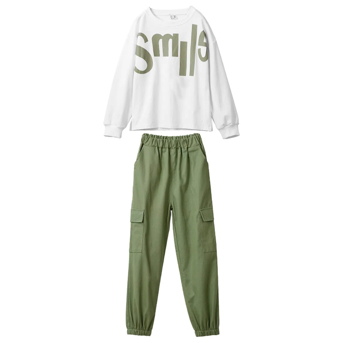 amropi 2 PCS Set Completo Ragazze Tuta a Righe Felpa Top + Denim Pantalonio per 3-14 Anni