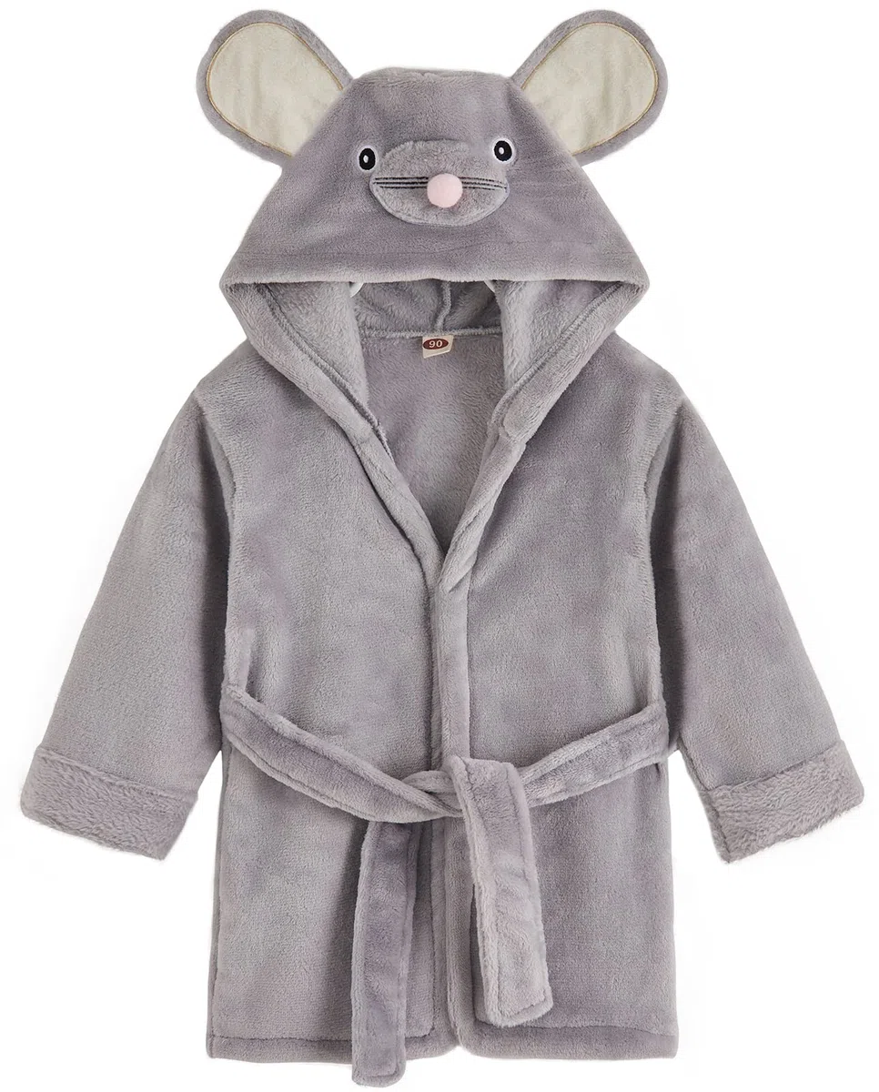 TEDD Ragazzi Accappatoio Bambini Ragazze Vestaglie con Cappuccio Bambino Morbido Pigiami degli Indumenti da Notte Per Ragazzo 1-6 Anni