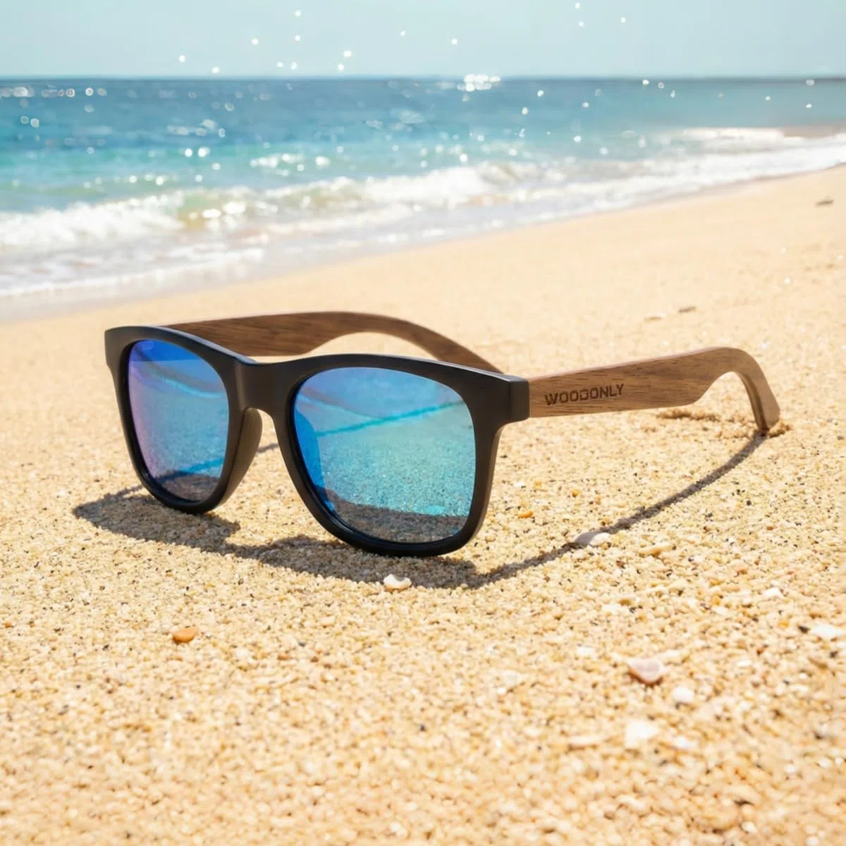 Occhiali da Sole Polarizzati in Legno Retrò - Montatura in Legno con Finitura Opaca in Stile Moderno per Uomo e Donna Regali Perfetti