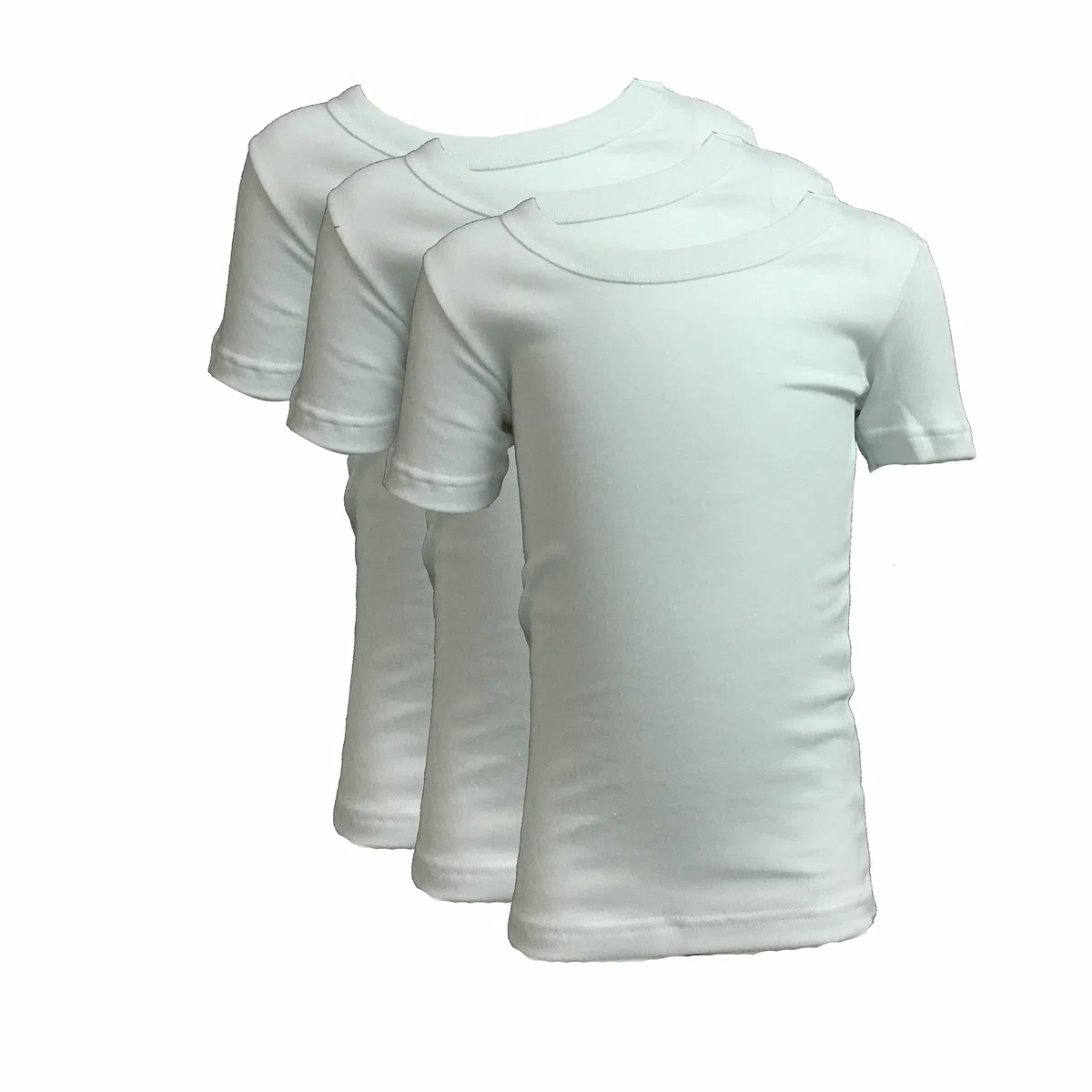 Liabel 3 t-Shirt Bambino Ragazzo Mezza Manica Girocollo Caldo Cotone Art. 02828/E25R Bianco