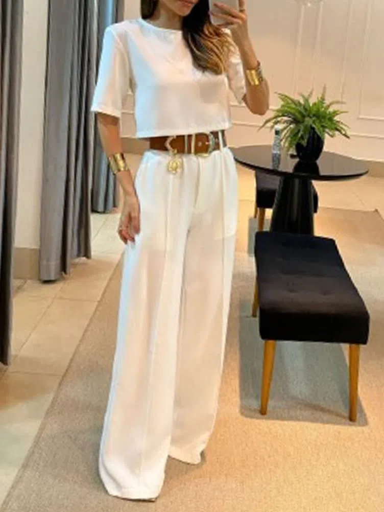 ORANDESIGNE Completo Donna Elegante Tailleur Estivo Casacca E Pantaloni Cerimonia Curvy Set Abbigliamento 2 Pezzi Ufficio Formale Costume Lavoro Completino Casual Outfit