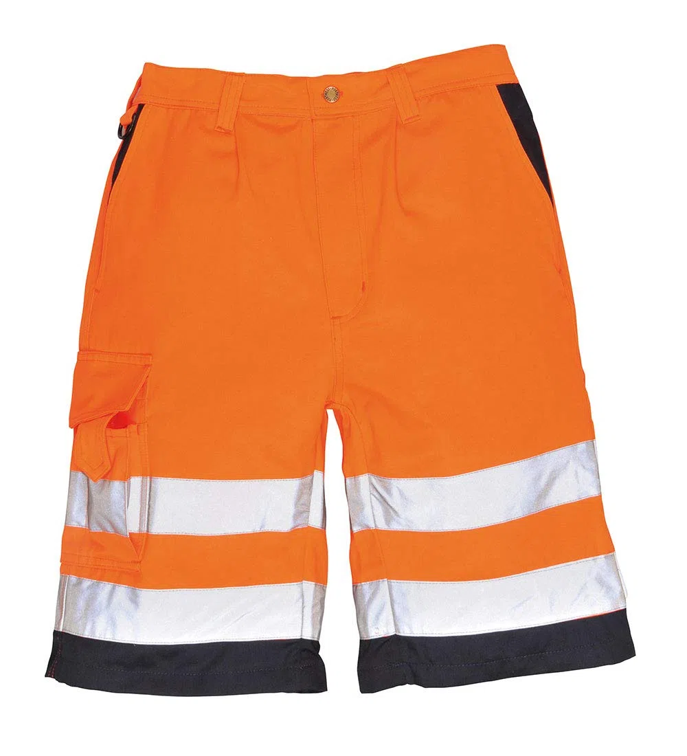Portwest Pantaloncini da lavoro in policotone Hi-Vis da uomo