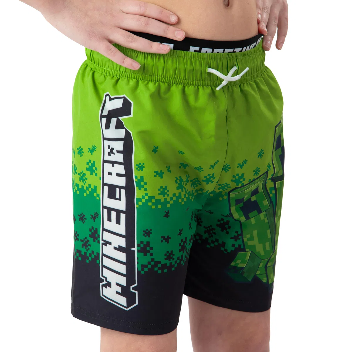 MINECRAFT Costume Piscina Bambino, Boxer Mare Bambino Creeper, Costume Nuoto Ragazzo Gamer