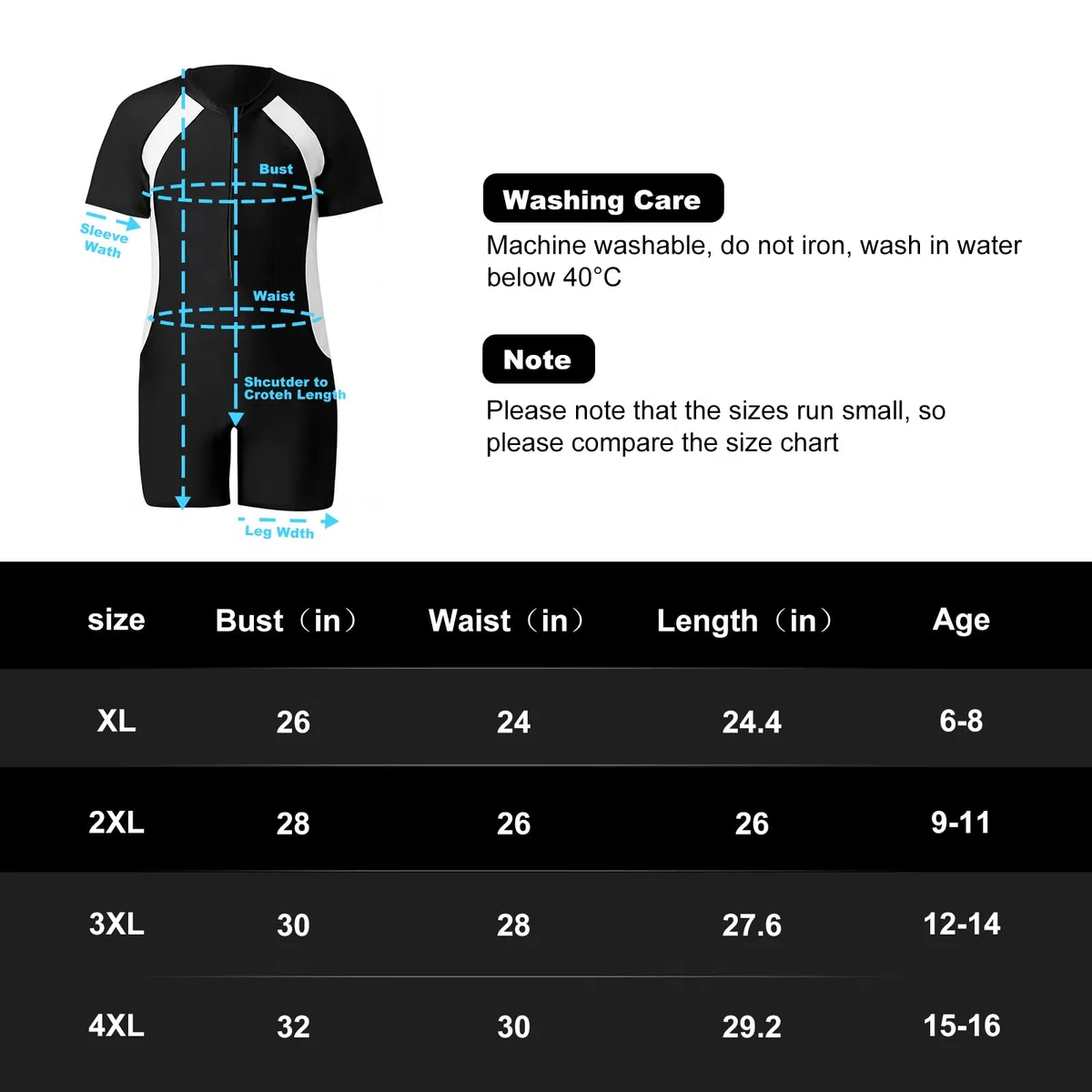 Okdance Costume da bagno per ragazzi e ragazze, costume intero per bambini, a maniche corte, costume da bagno per l'estate, surf, nuoto, sport acquatici, ragazzo ragazza