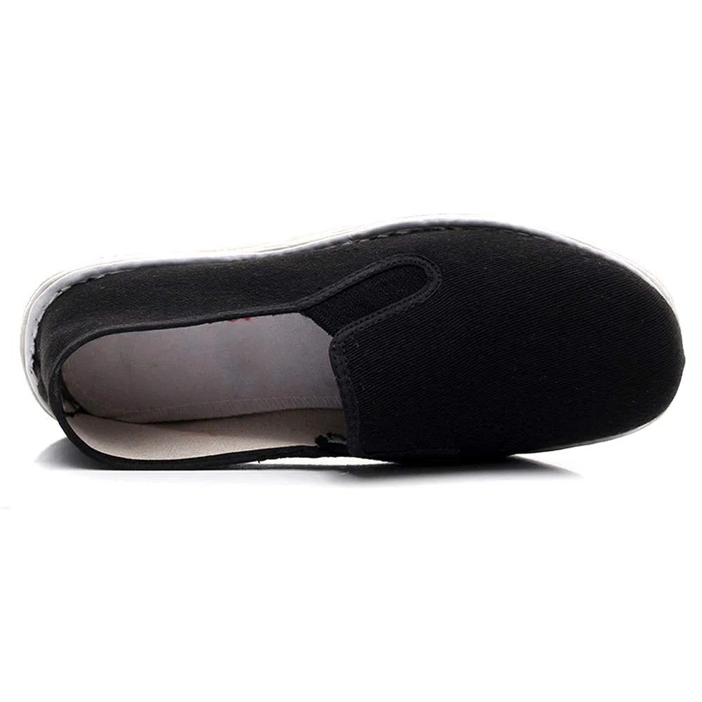 Scarpe Kung Fu con Suola in Cotone, Scarpe Arti Marziali Tai Chi, Pantofole per Tai Chi, Pantofole Chiuse, Cinese Tradizionale di Pechino Scarpe Kung Fu Tai Chi,Unisex Nero