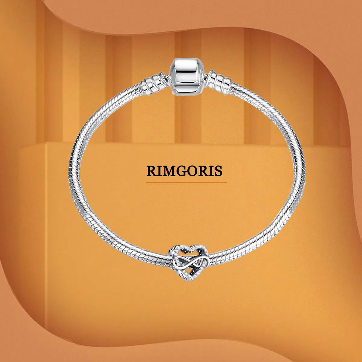 925 Argento Sterling Charm Donna Bracciali Collana Cranio Cuore Rubino Ciondolo Due Toni Oro Rosa Cuore Gemma Ciondolo Interlock Doppie Stelle e Luna Chiave Angelo Ala Amore Viola