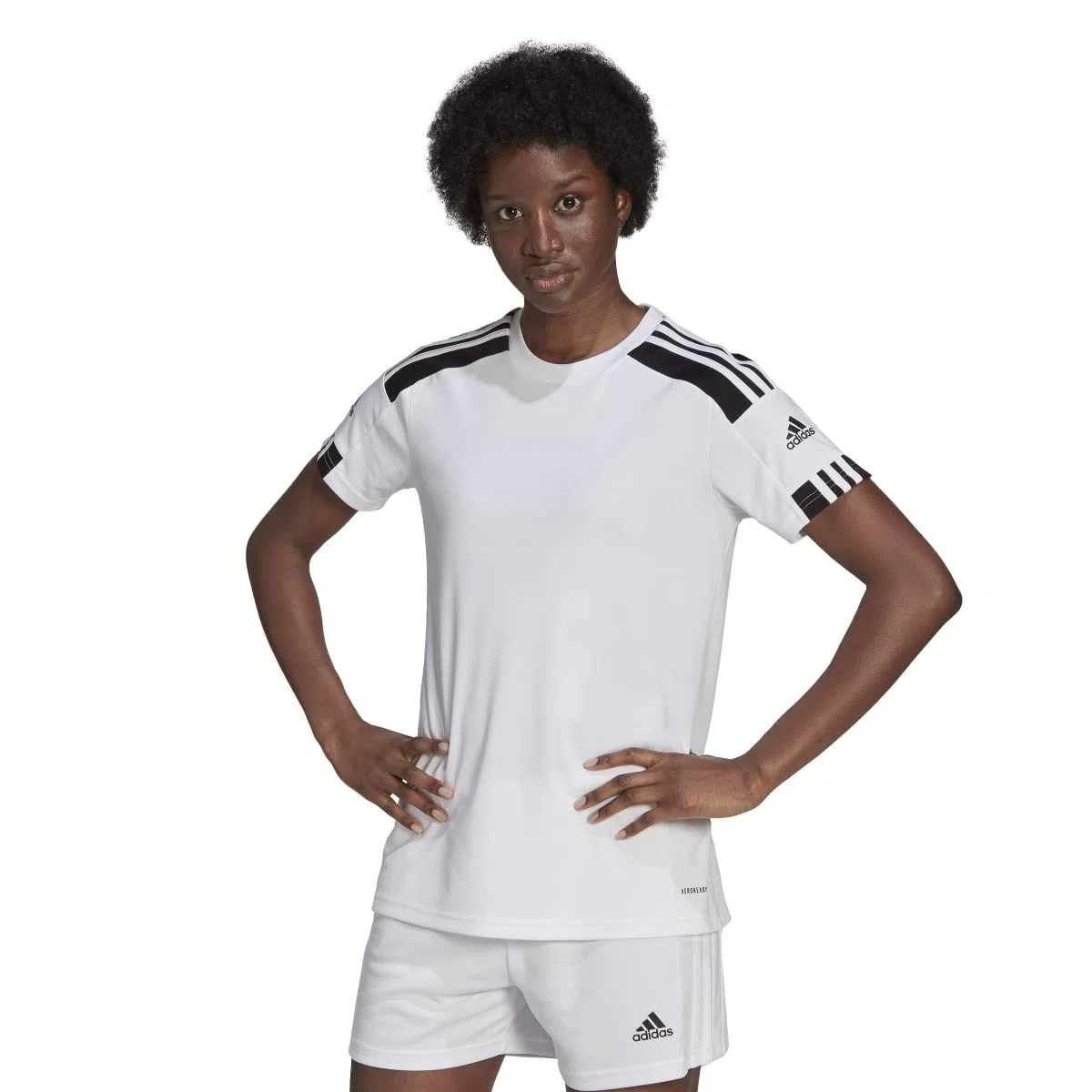 adidas Donna Squadra 21 Jersey, White / Black, L