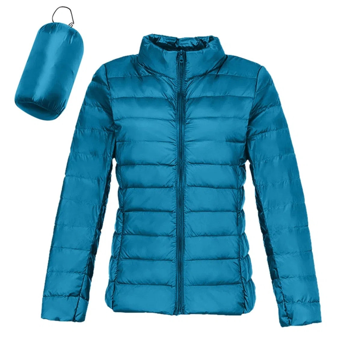 Piumino Donna Invernale - Classic Leggeri Casual Piumini Morbida Caldo Piumino D'Oca Bianco Colore Puro Impermeabile Comodi Giacca per All'Aperto Sportiva e Trekking(S-XXL)