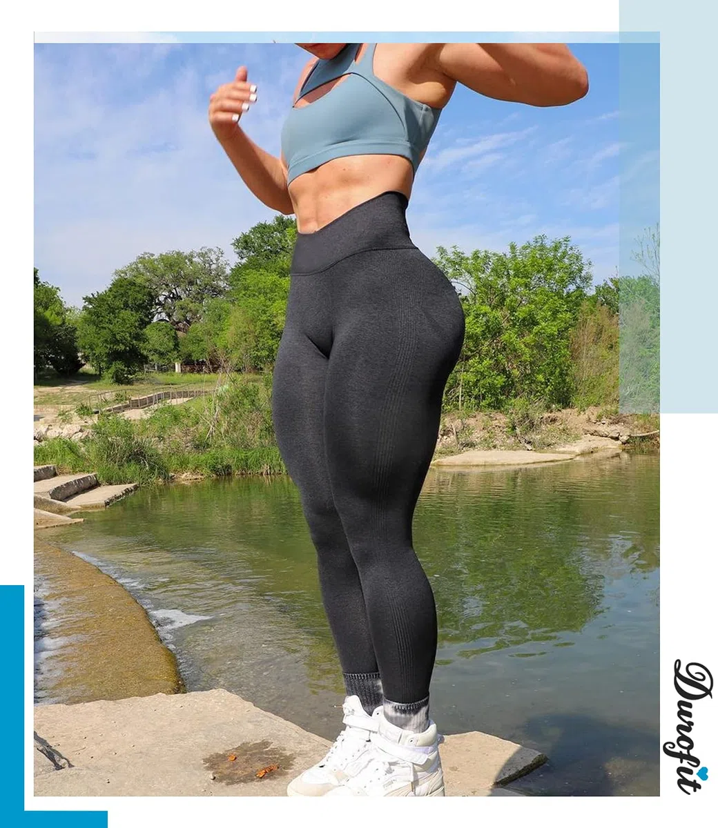Leggins Donna Push up Leggings Sportivi Vita Alta Anticellulite Pantaloni Palestra per Fitness Yoga Pant