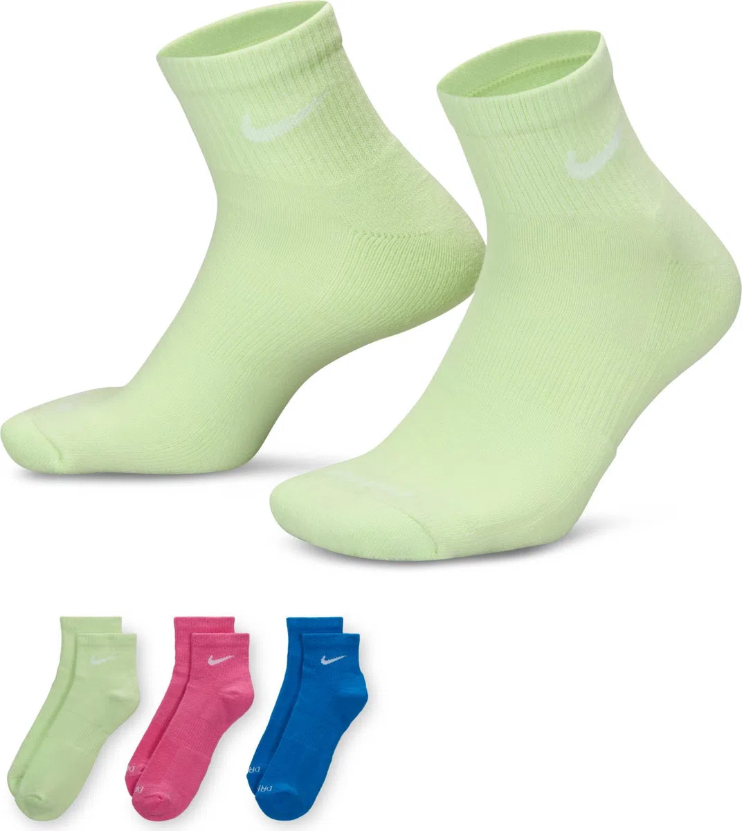 NIKE Everyday Plus Cushioned Socken (3 Paar) Calzini Unisex - Adulto