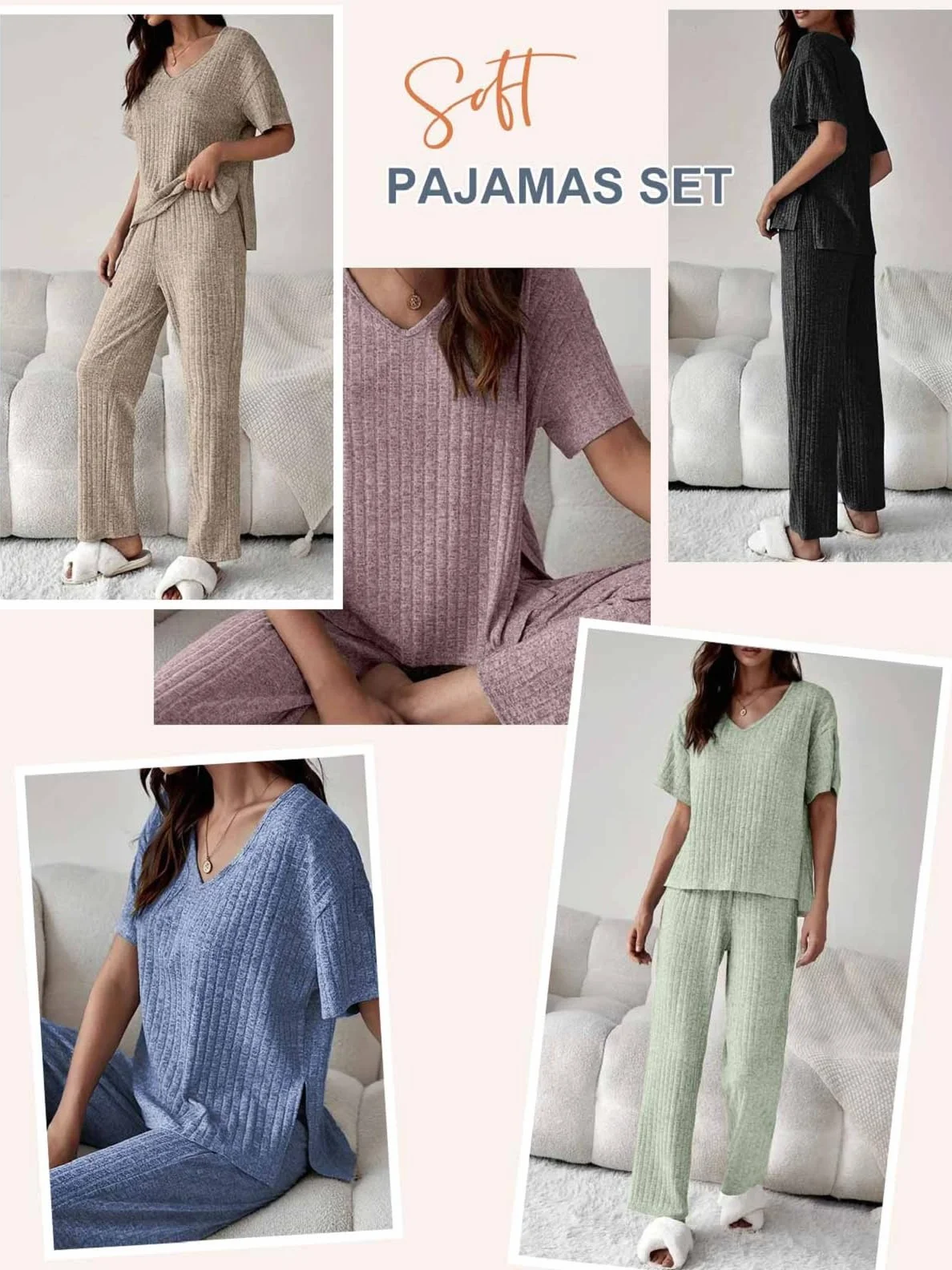 CheChury Completo Sportiva Tuta Donna 2 Pezzi Estiva - T-Shirt e Pantaloni Casual da Jogging Elegante per Ginnastica, Training, Casa, Fitness, Pigiama