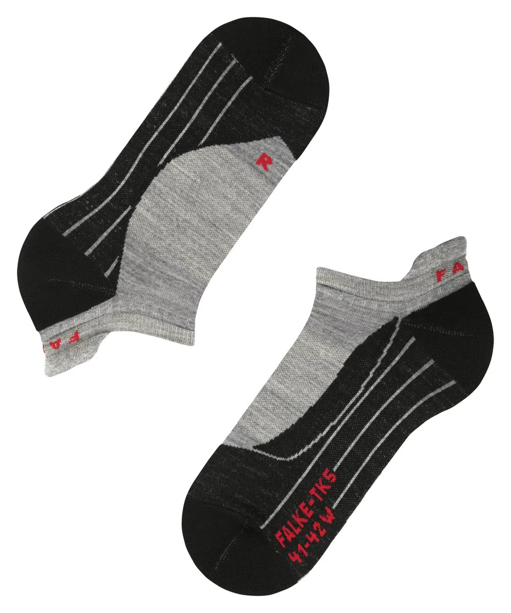 FALKE Donna TK5 Invisible Calzini da Escursionismo Imbottitura Leggera Anti-vesciche Calze da Trekking Sottili Traspiranti Asciugatura Rapida termoregolanti antiodore Lana Filo Funzionale 1 Paio