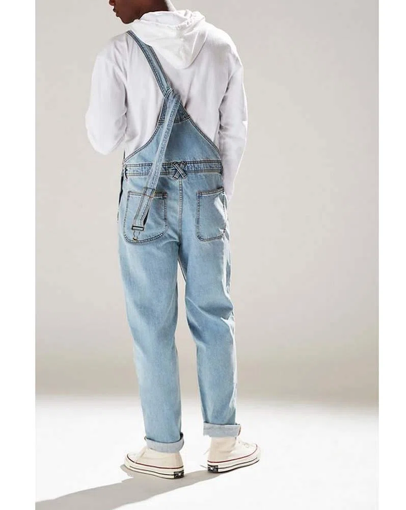Salopette di Jeans Vintage Moda Uomo Salopette Salopette Salopette di Jeans Classici