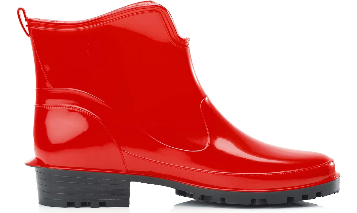 Ladeheid Stivaletti Donna in Gomma PVC Stivaletti Impermeabili da Donna Stivali Corti Eleganti in Gomma per la Pioggia per la Primavera e l'Autunno LA-930