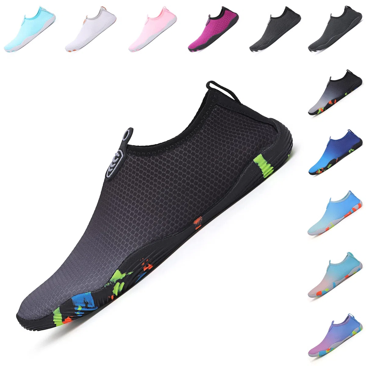 Baofular Scarpe da Scoglio Uomo Donna Scarpe Mare Traspiranti Scarpette da Scoglio Antiscivolo Scarpe da Acqua per Spiaggia Piscina Immersione Yoga Sport Acquatici Gr.35-46