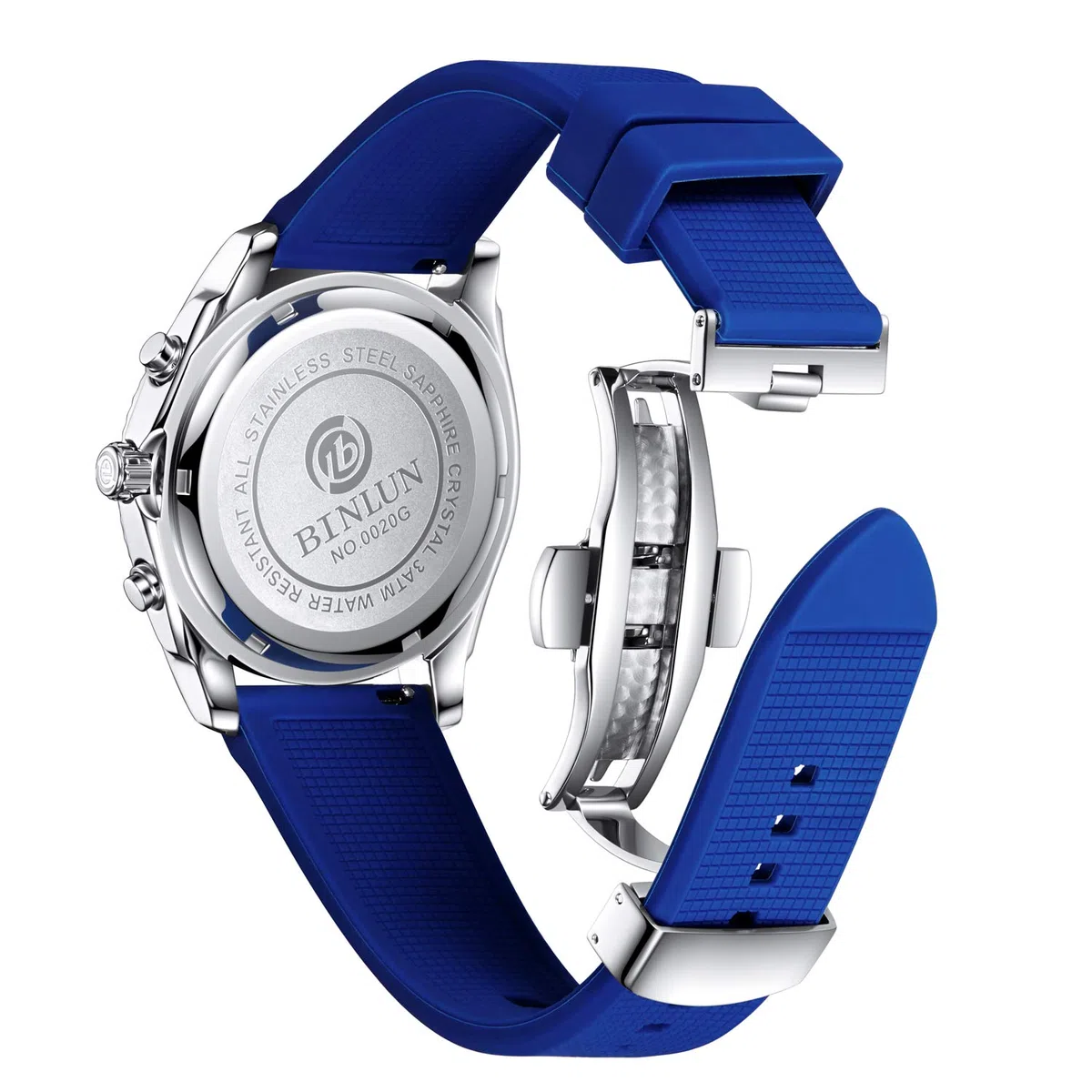 BINLUN Cinturini per Orologi in Silicone Cinturini di Ricambio per Smartwatches 18mm 19mm 20mm 21mm 22mm 24mm Cinturino in Gomma a Sgancio Rapido per Uomo e Donna con 8 Colori
