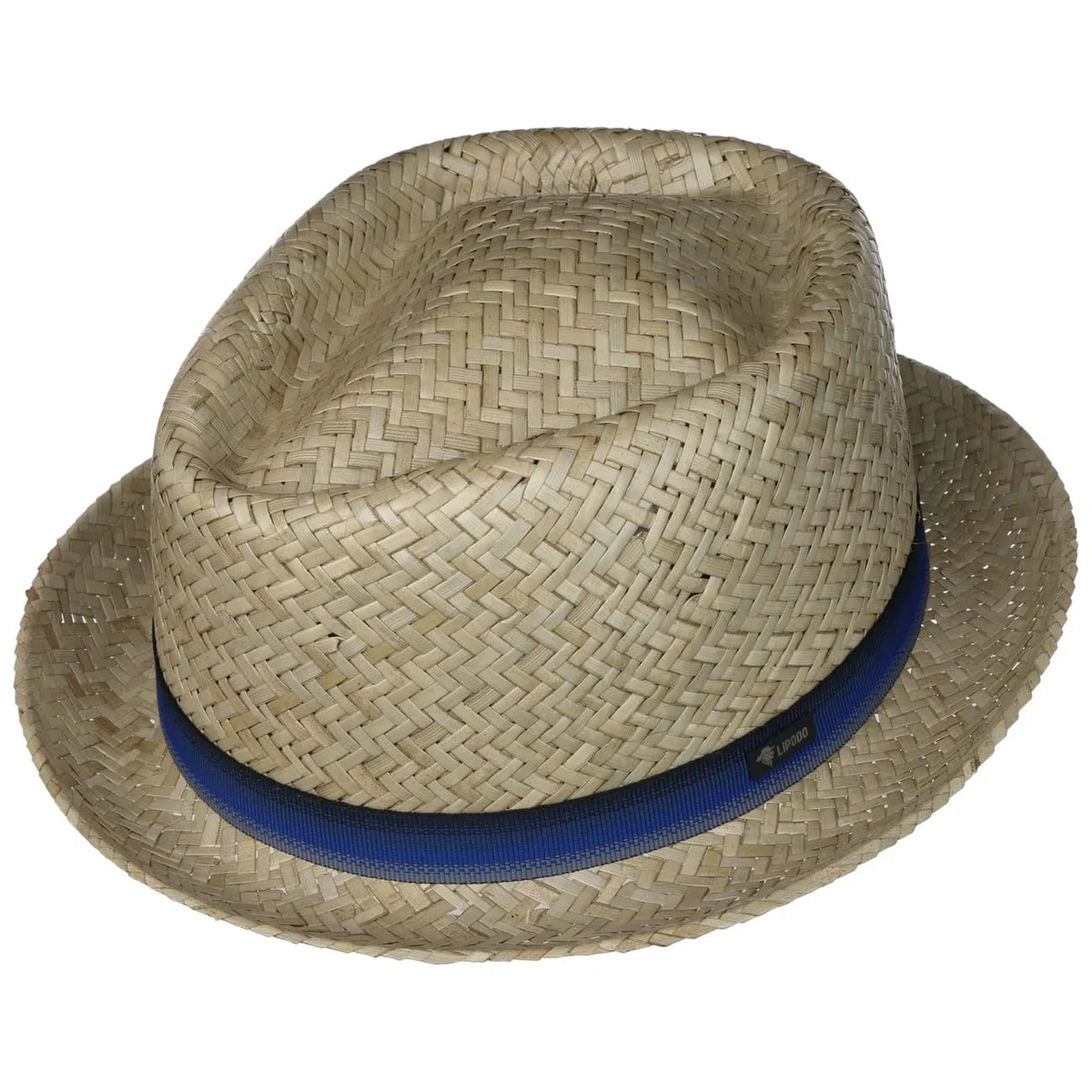 LIPODO Diamond Crown Cappello di Paglia Pork Pie Multicolore Unisex Made in Italy Primavera Estate